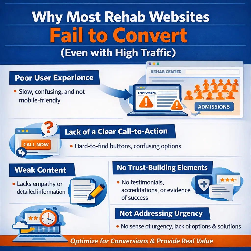 Why rehab websites fail to convert